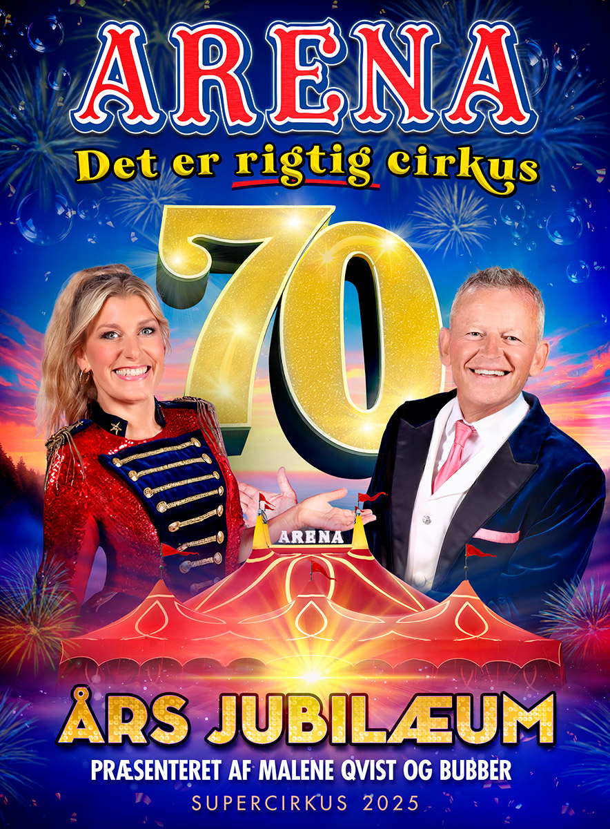 Bubber præsenterer Cirkus Arenas 65 års jubilæum i 2020